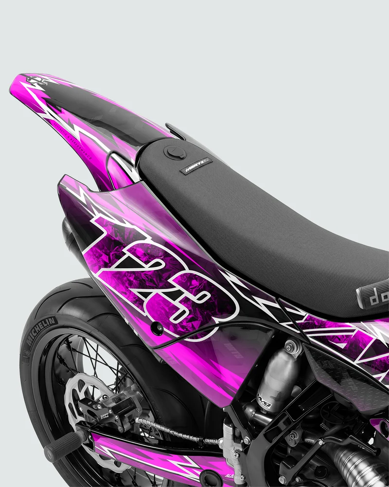 XONIX - Kit Déco Supermotard Semi-Personnalisable - Rose