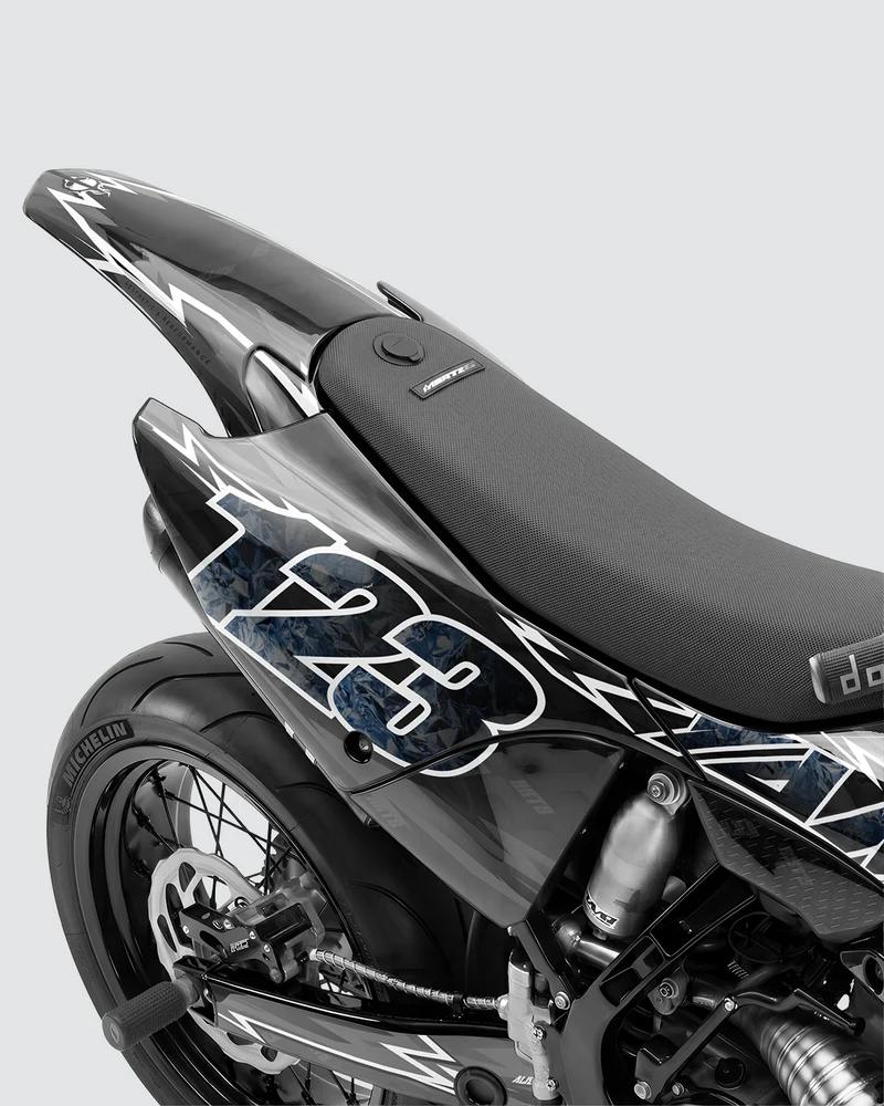 XONIX - Kit Déco Supermotard Semi-Personnalisable - Noir
