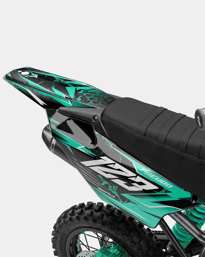GRUDGE - Kit Déco Dirt Bike Semi-Personnalisable - Turquoise