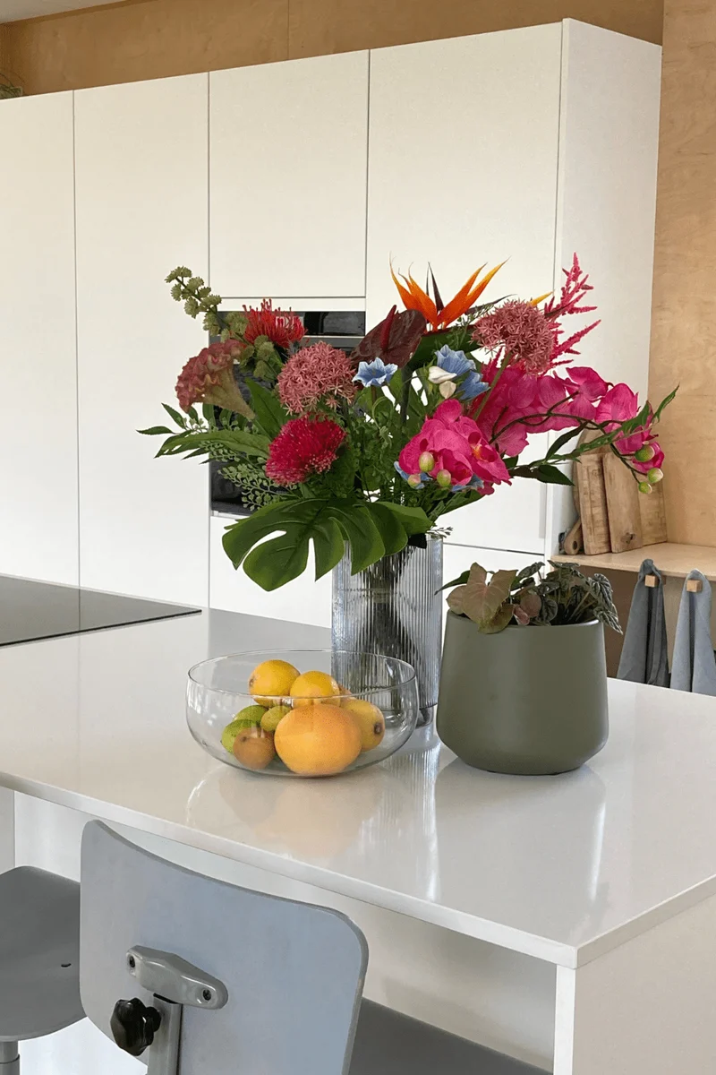 Künstlicher Blumenstrauß Exotische Blumen