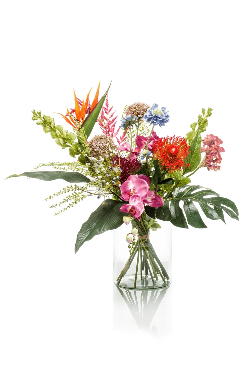 Künstlicher Blumenstrauß Exotische Blumen