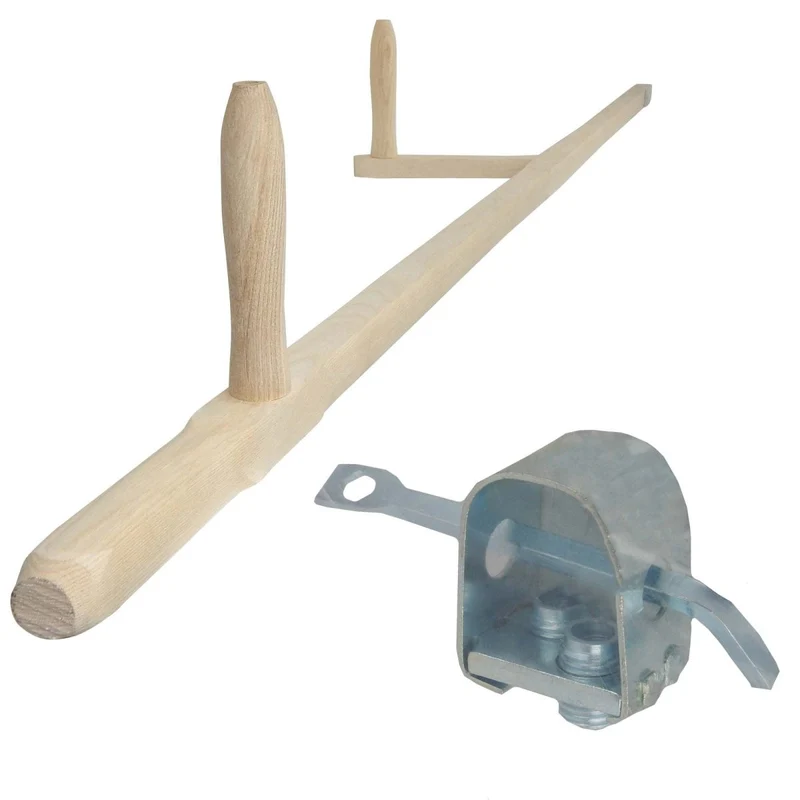 SET: SHW Holzworb Esche, 160 cm lang + Sensenring mit Schlüssel