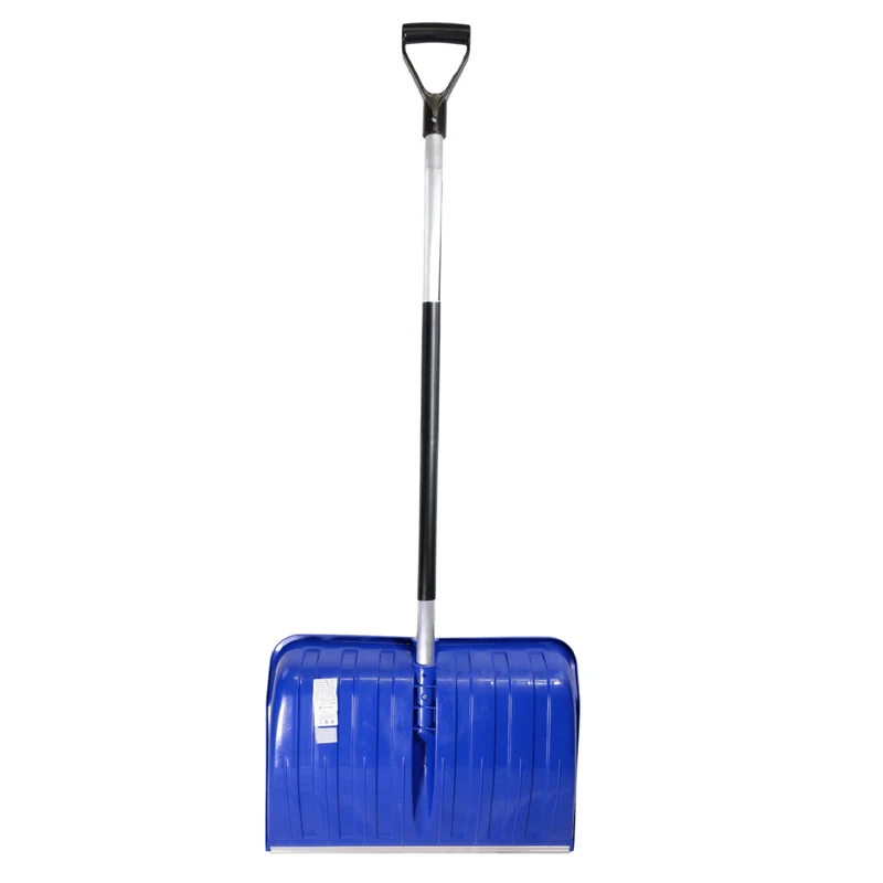 SHW Schneeschieber-Kunststoff 55 cm mit ergonomischem Stiel Blau