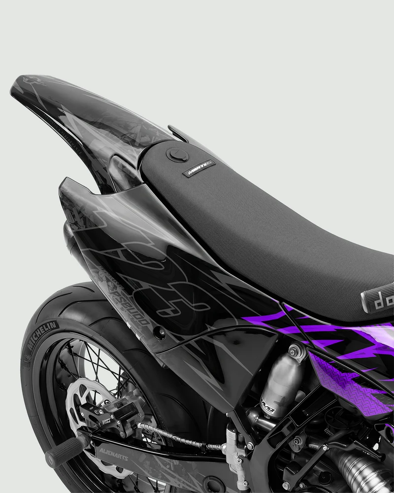 PULSAR - Kit Déco Supermotard Semi-Personnalisable - Violet