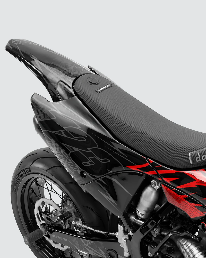 PULSAR - Kit Déco Supermotard Semi-Personnalisable - Rouge