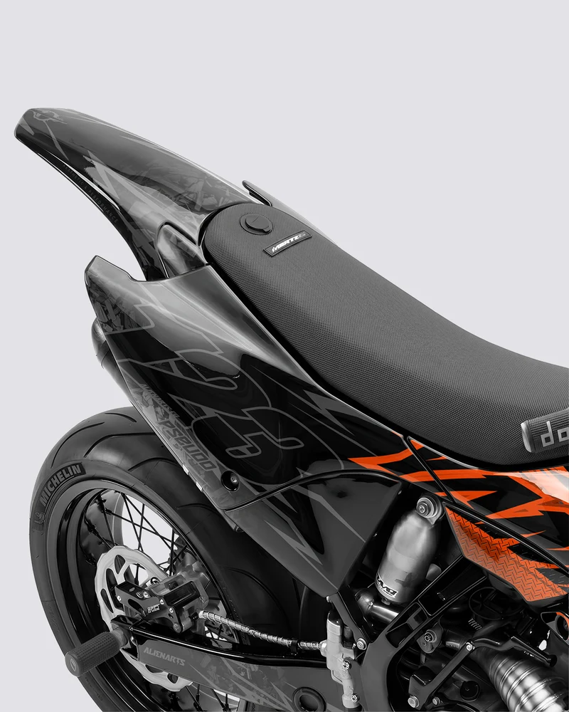 PULSAR - Kit Déco Supermotard Semi-Personnalisable - Orange