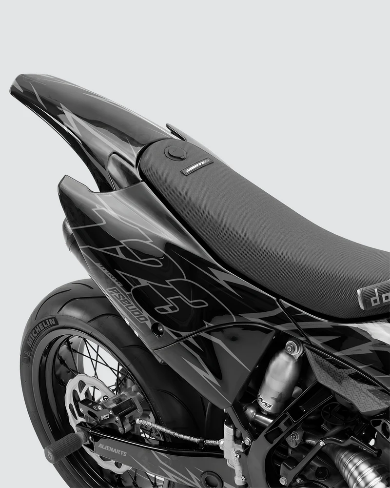 PULSAR - Kit Déco Supermotard Semi-Personnalisable - Noir