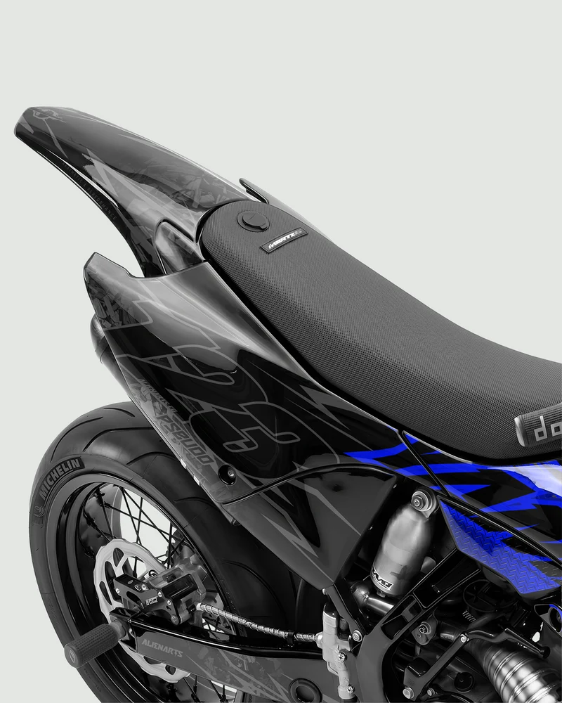 PULSAR - Kit Déco Supermotard Semi-Personnalisable - Bleu