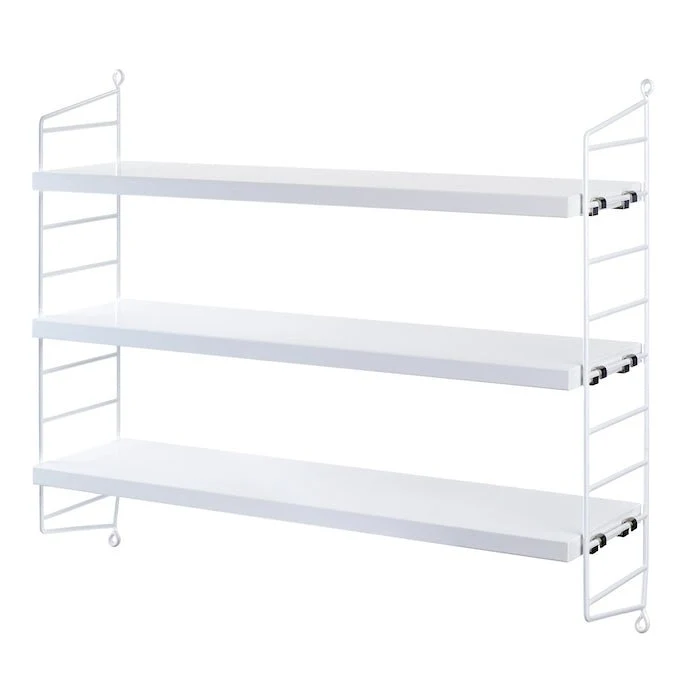 String Pocket Wandregal – Holz & Metall - String Furniture