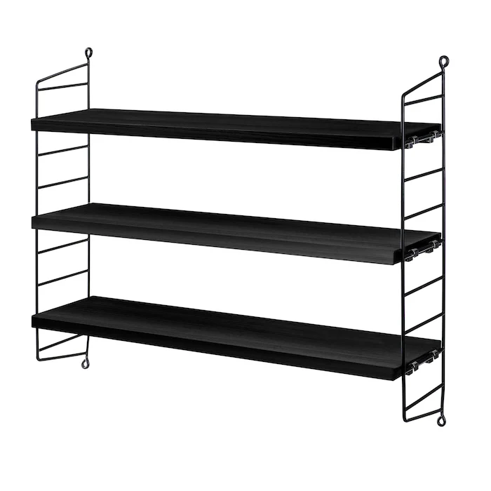 String Pocket Wandregal – Holz & Metall - String Furniture