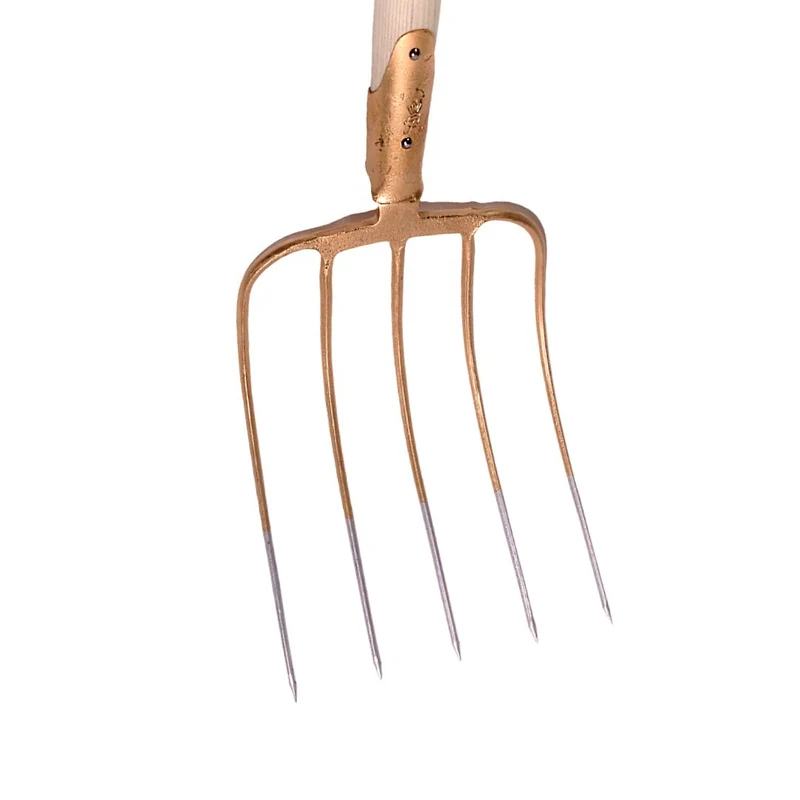 SHW Dunggabel, 5 Zinken, Gr. 32x25, mit Federdülle und Eschenstiel