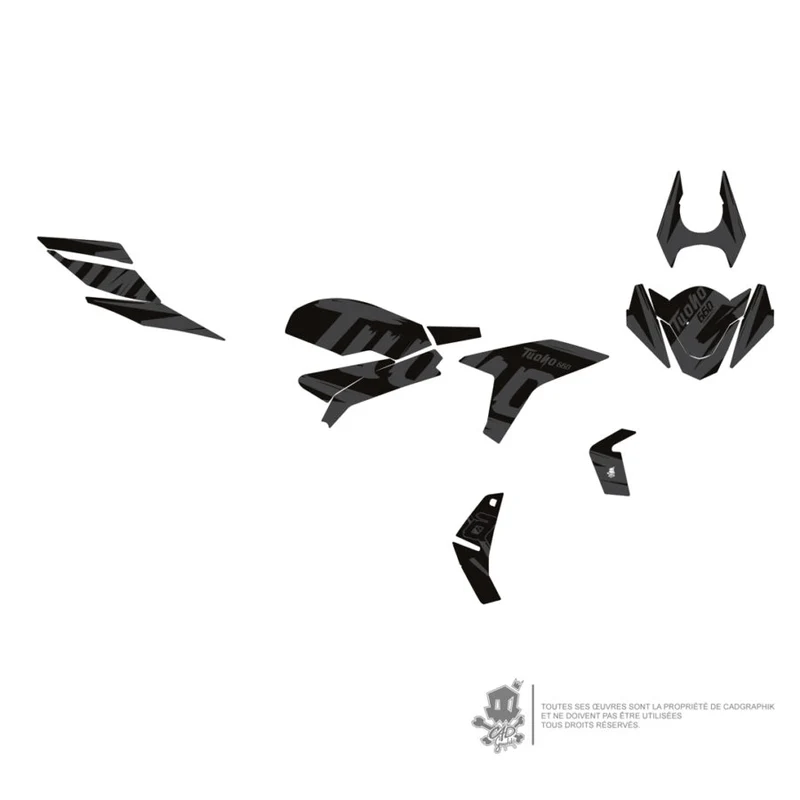APRILIA KIT DÉCO -TUONO 660 BLACK RAGE - ONLY 50