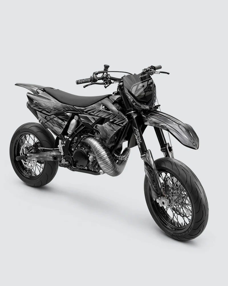 NITROGEN - Kit Déco Supermotard Semi-Personnalisable - Noir