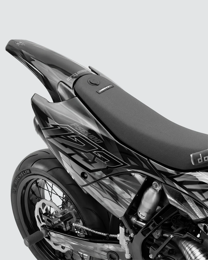 NITROGEN - Kit Déco Supermotard Semi-Personnalisable - Noir