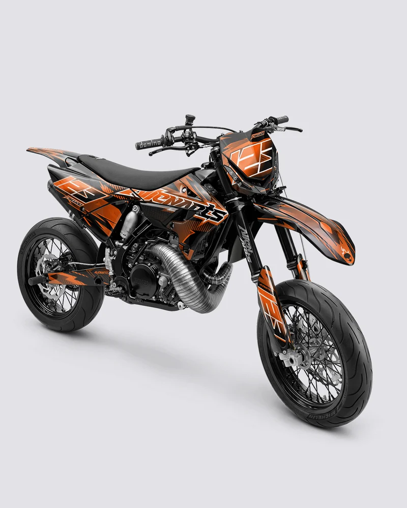IONIK - Kit Déco Supermotard Semi-Personnalisable - Orange