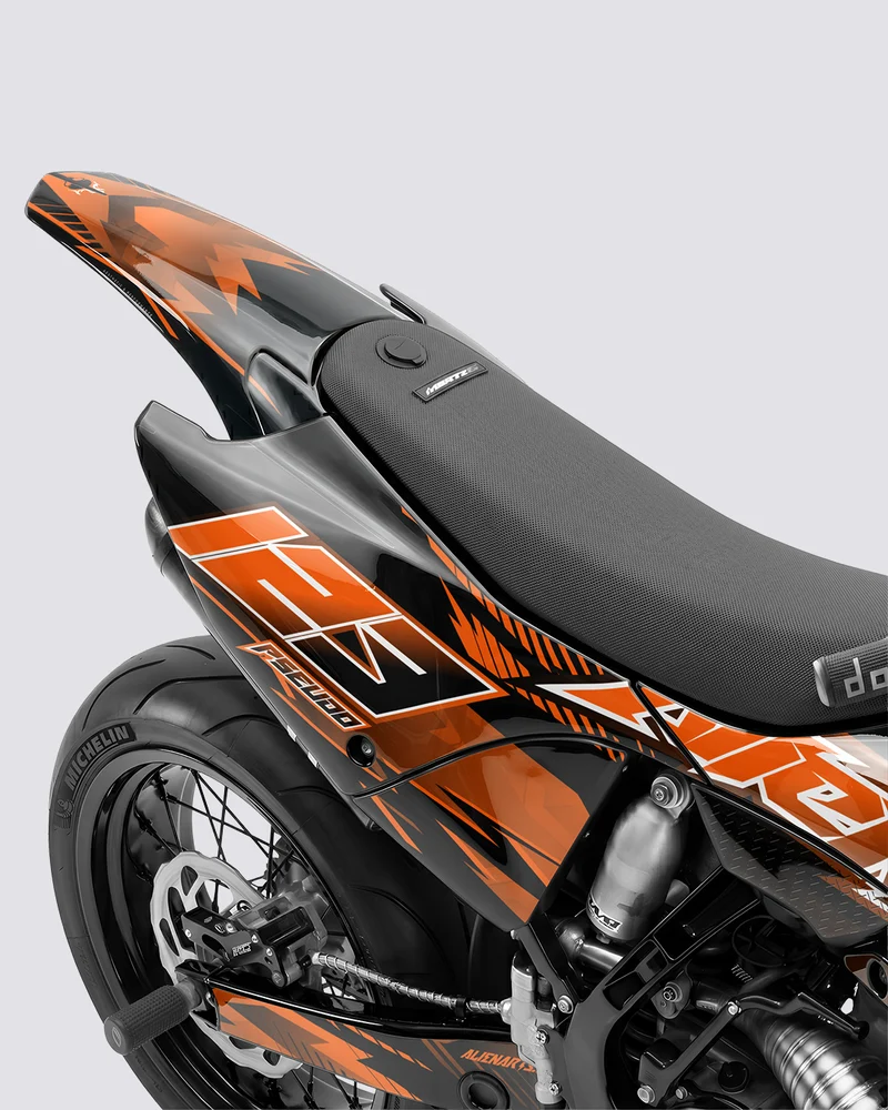 IONIK - Kit Déco Supermotard Semi-Personnalisable - Orange