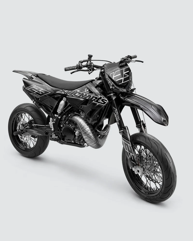 IONIK - Kit Déco Supermotard Semi-Personnalisable - Noir