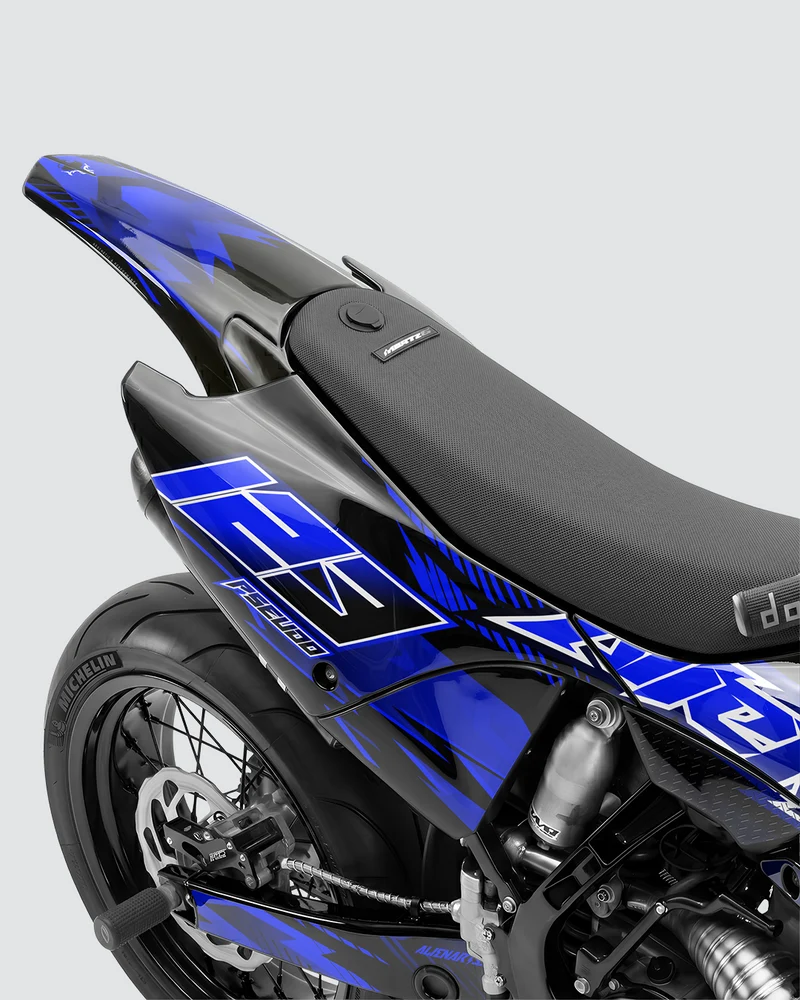 IONIK - Kit Déco Supermotard Semi-Personnalisable - Bleu