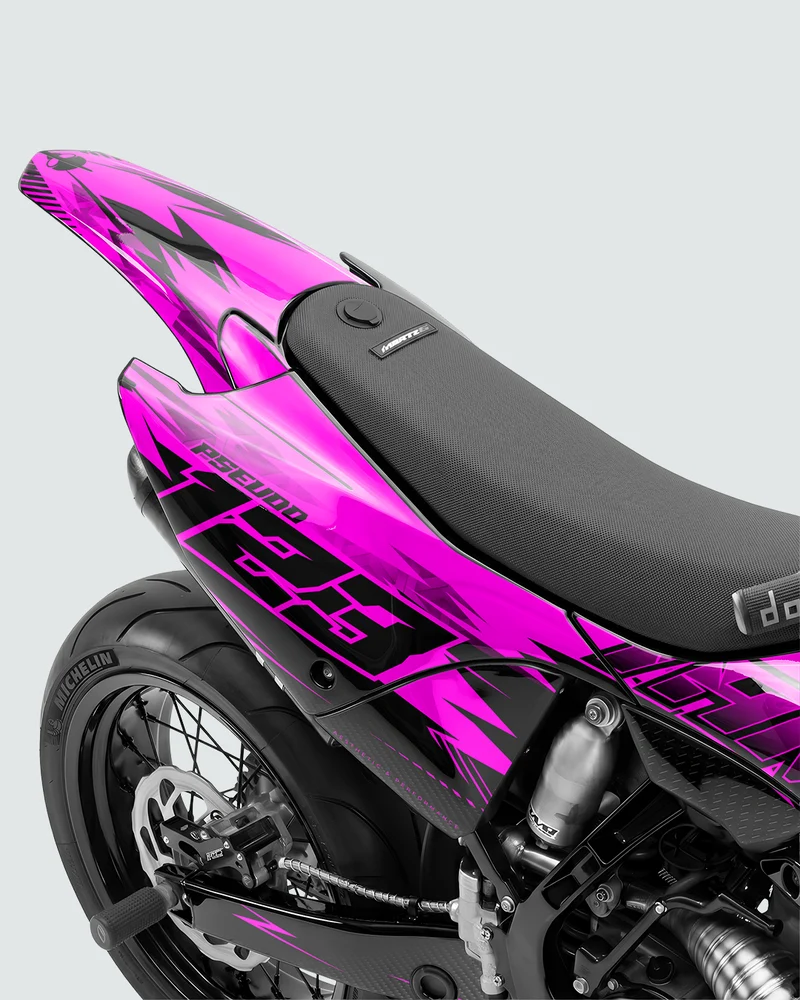 CARBX - Kit Déco Supermotard Semi-Personnalisable - Rose