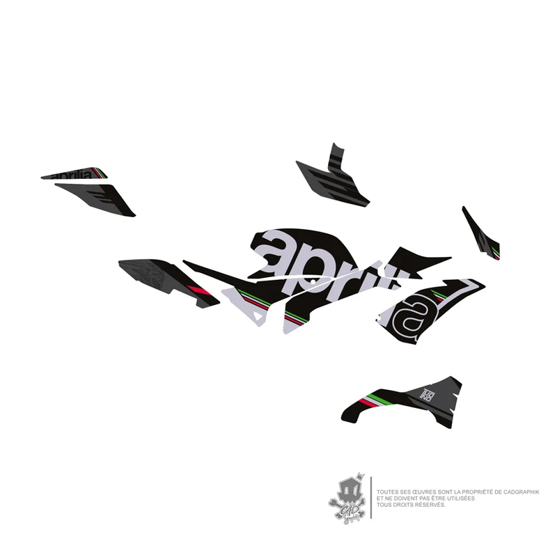 APRILIA KIT DÉCO - TUONO V4 1100 FACTORY 20 DEMOITA -V2- ONLY 50