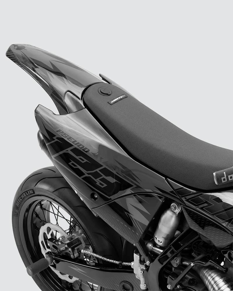 CARBX - Kit Déco Supermotard Semi-Personnalisable - Noir