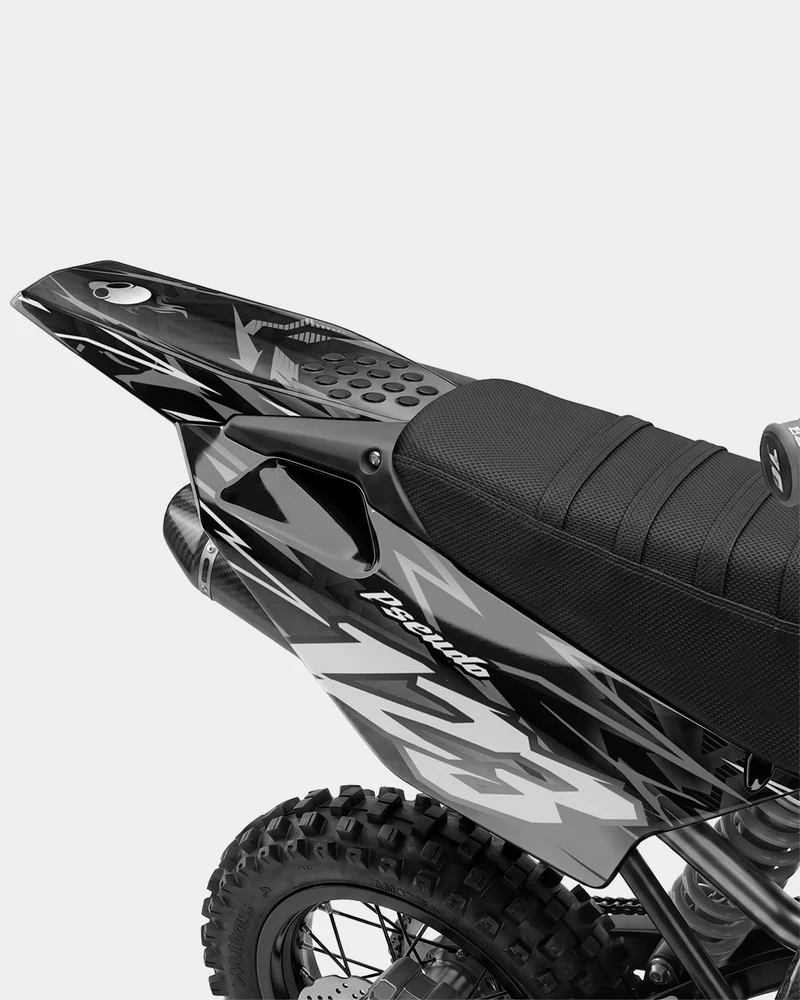 KULOT - Kit Déco Dirt Bike Semi-Personnalisable - Gris
