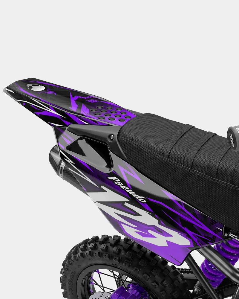KULOT - Kit Déco Dirt Bike Semi-Personnalisable - Violet
