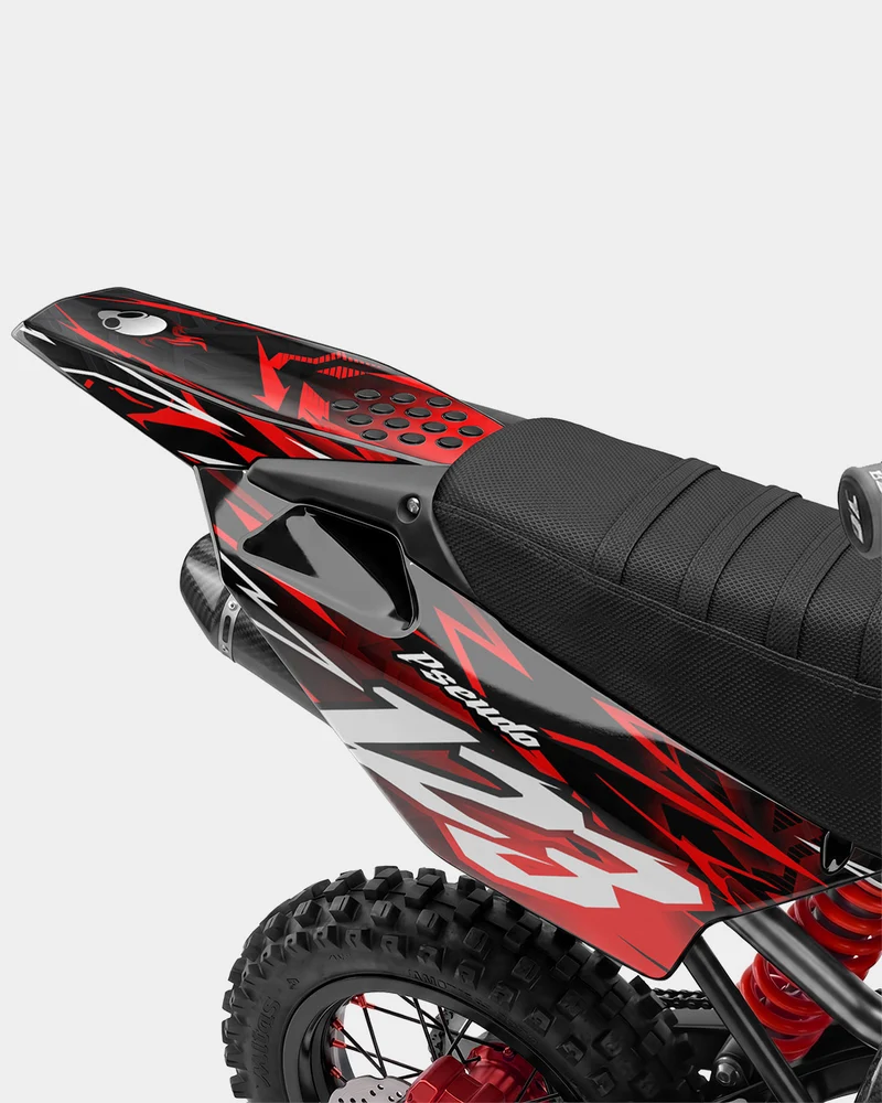 KULOT - Kit Déco Dirt Bike Semi-Personnalisable - Rouge