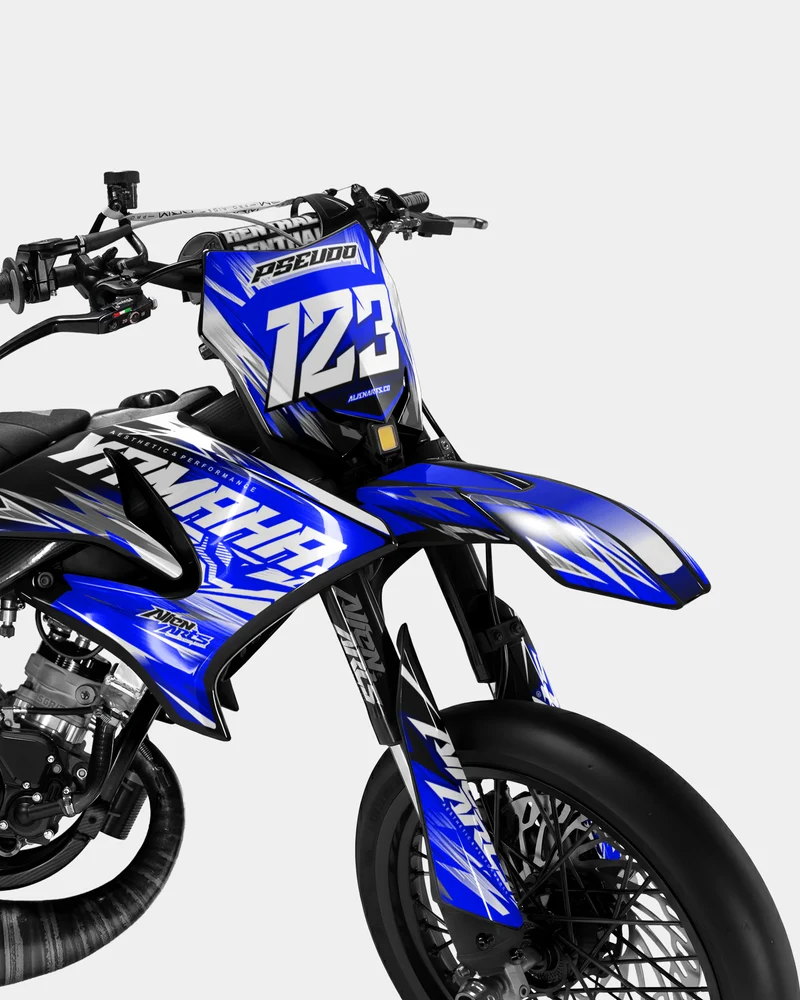 AUROPE - Kit deco YAMAHA DT 50cc - Bleu foncé