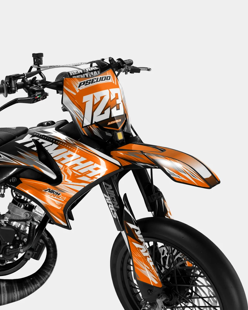 AUROPE - Kit deco YAMAHA DT 50cc - Orange