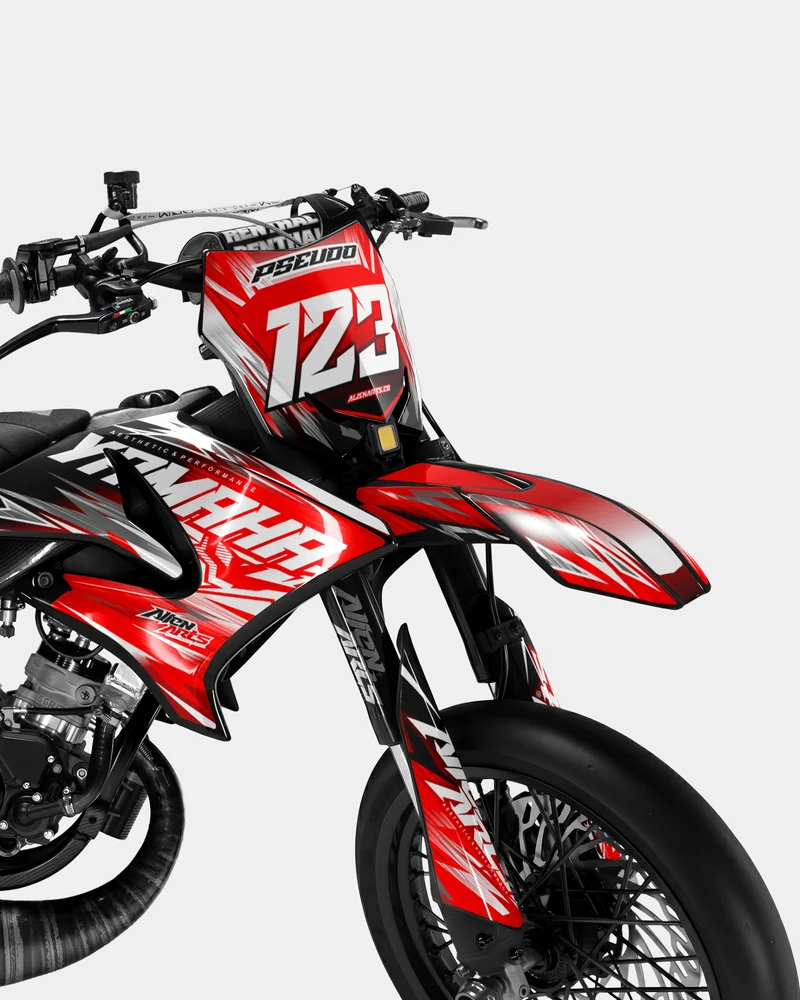 AUROPE - Kit deco YAMAHA DT 50cc - Rouge
