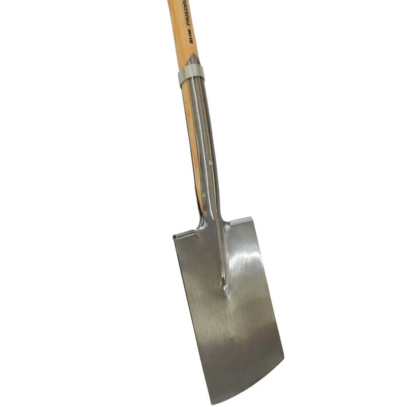 SHW Rode-/Baumschulspaten mit Doppelfeder und Spatentritt mit Hickory-T-Stiel