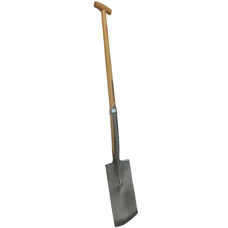 SHW Rode-/Baumschulspaten mit Doppelfeder und Spatentritt mit Hickory-T-Stiel