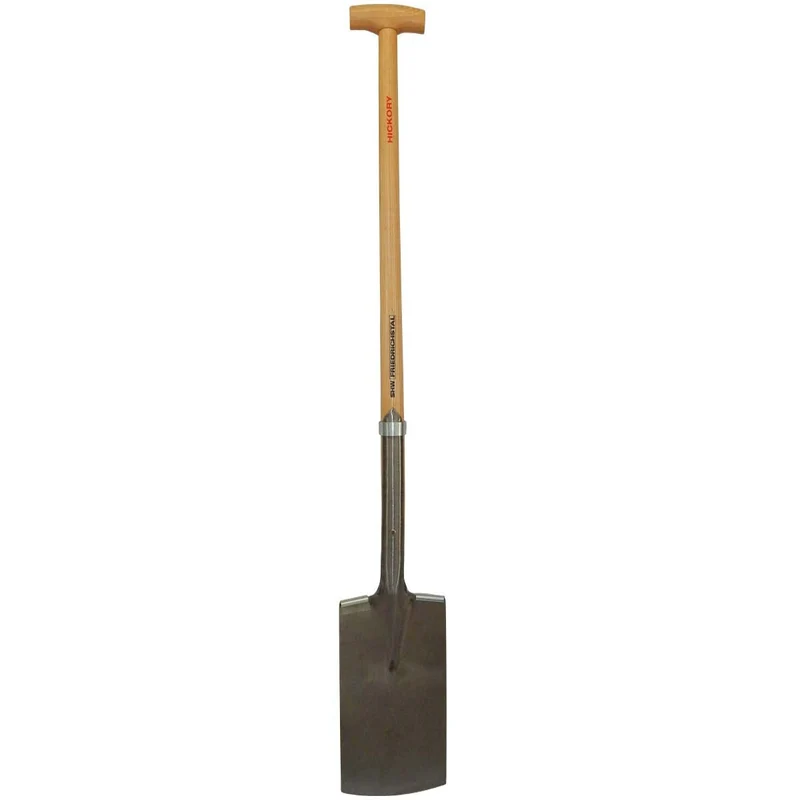 SHW Rode-/Baumschulspaten mit Doppelfeder und Spatentritt mit Hickory-T-Stiel