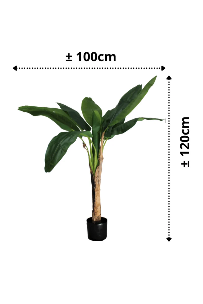 Bananenstaude Kunstpflanze Serie B 120cm