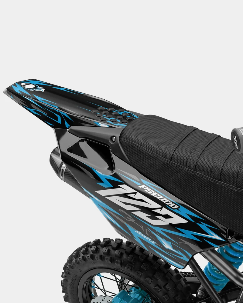 RAION - Kit Déco Dirt Bike Semi-Personnalisable - Bleu