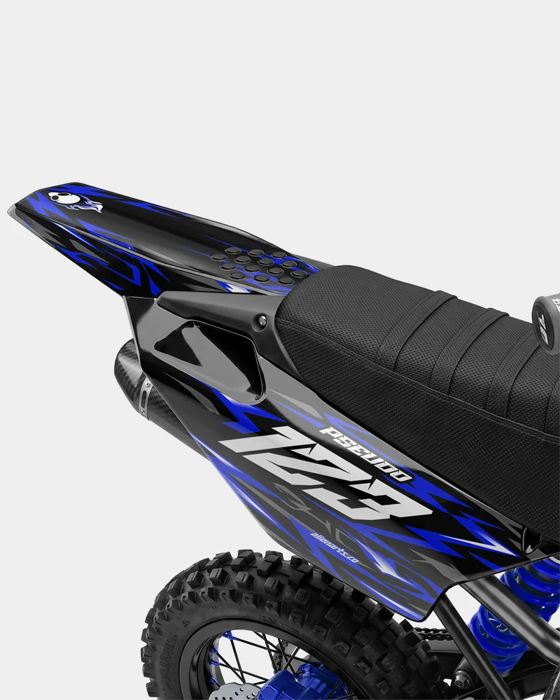 RAION - Kit Déco Dirt Bike Semi-Personnalisable - Bleu foncé
