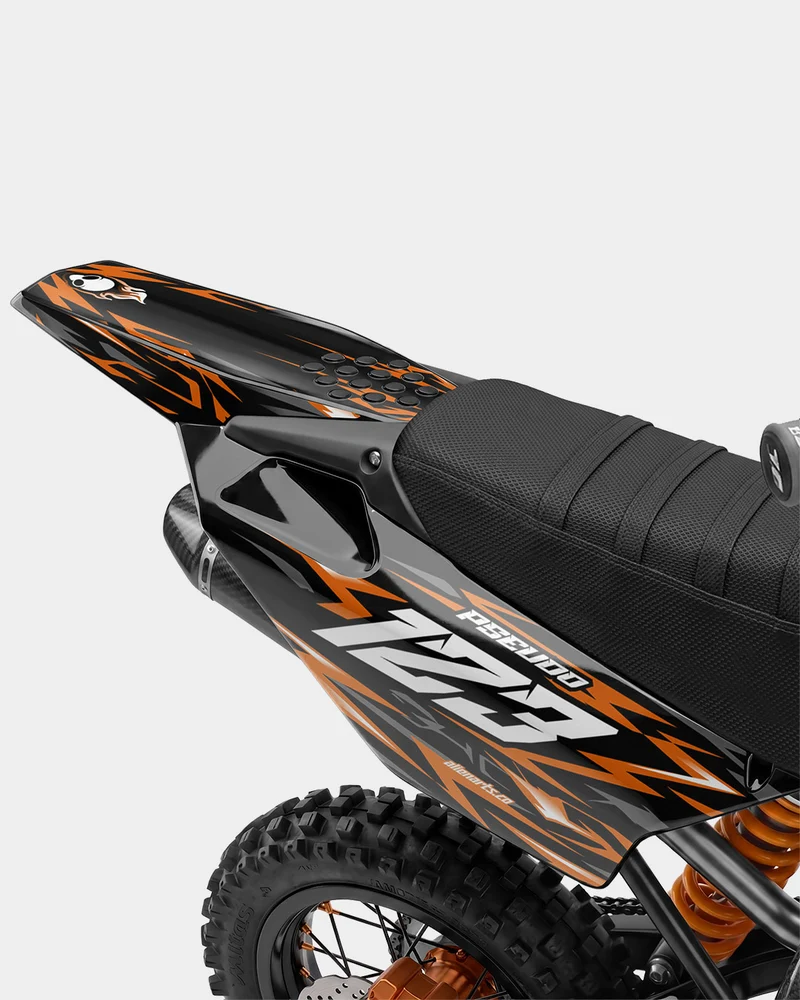 RAION - Kit Déco Dirt Bike Semi-Personnalisable - Orange