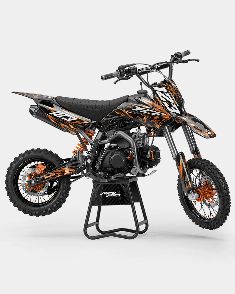 RAION - Kit Déco Dirt Bike Semi-Personnalisable - Orange