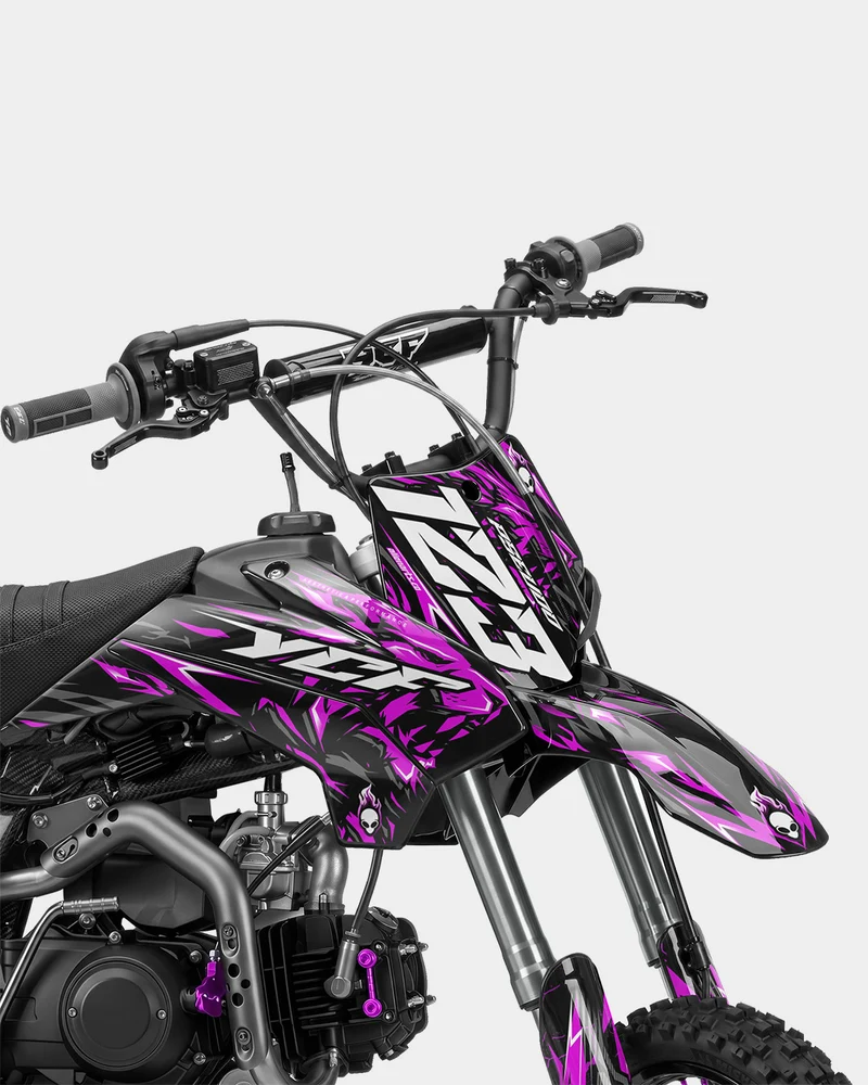 RAION - Kit Déco Dirt Bike Semi-Personnalisable - Rose