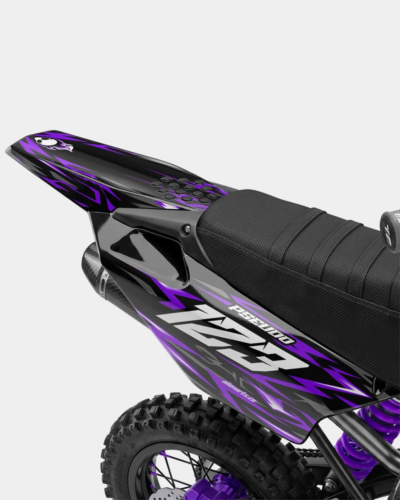RAION - Kit Déco Dirt Bike Semi-Personnalisable - Violet