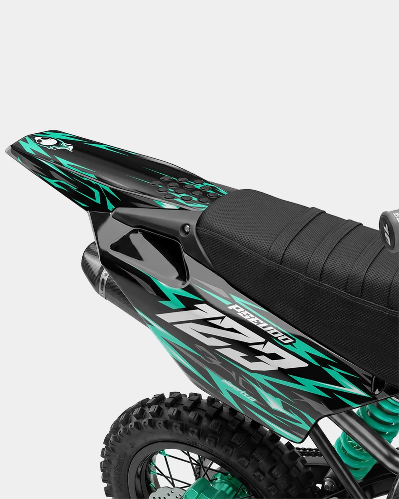 RAION - Kit Déco Dirt Bike Semi-Personnalisable - Turquoise
