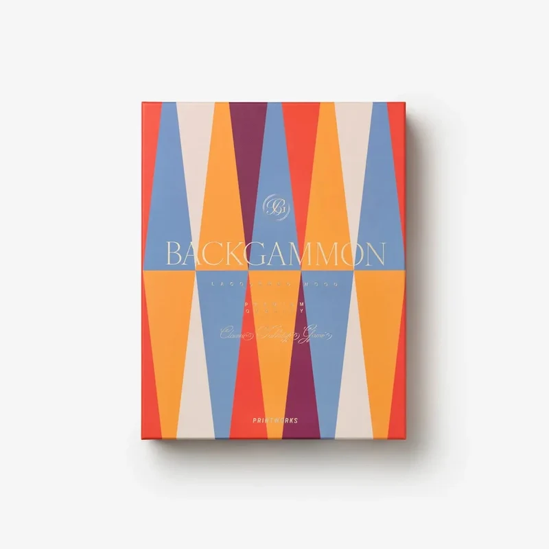 Backgammon Spiel Lacquered Red – Printworks