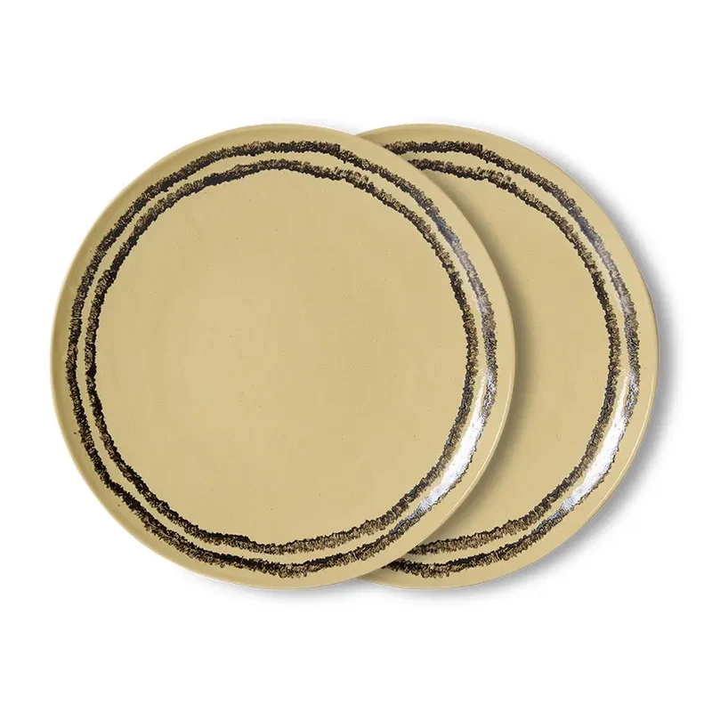 HKliving 70s Ceramics Essteller im 2er Set