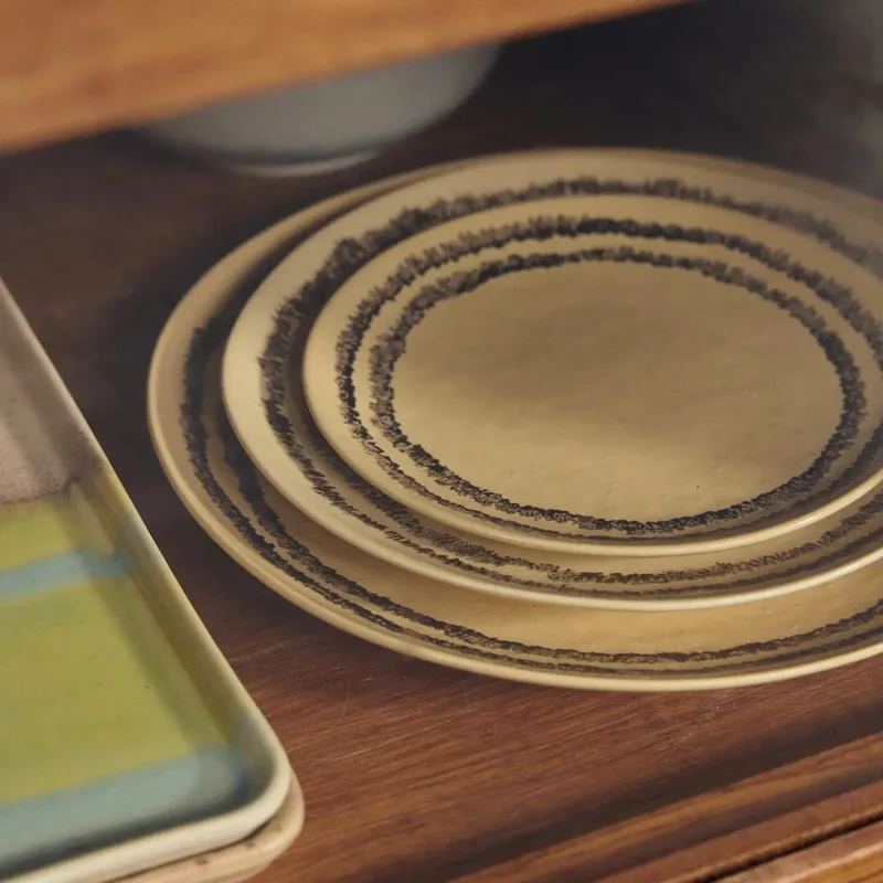 HKliving 70s Ceramics Essteller im 2er Set