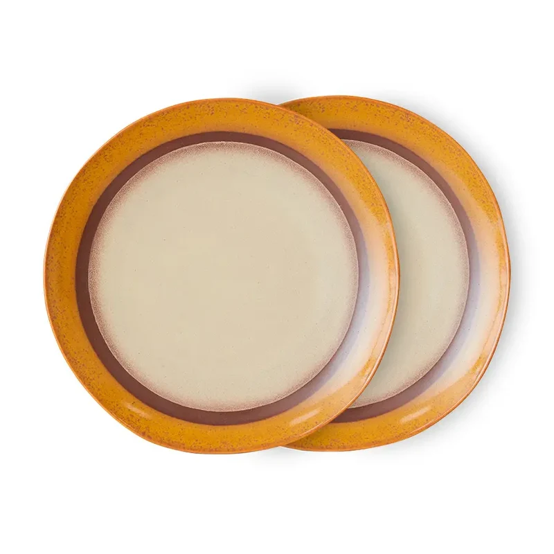 HKliving 70s Ceramics Essteller im 2er Set