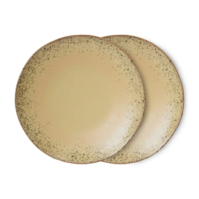 HKliving 70s Ceramics Essteller im 2er Set