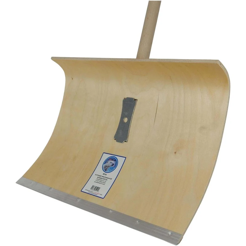 SHW Schneeschieber-Sperrholz Blatt 5-fach verleimt, 50 cm breit, mit Holzstiel