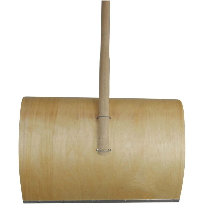 SHW Schneeschieber-Sperrholz Blatt 5-fach verleimt, 50 cm breit, mit Holzstiel