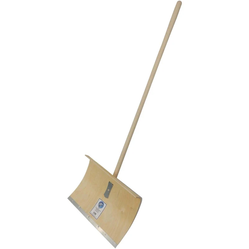 SHW Schneeschieber-Sperrholz Blatt 5-fach verleimt, 50 cm breit, mit Holzstiel